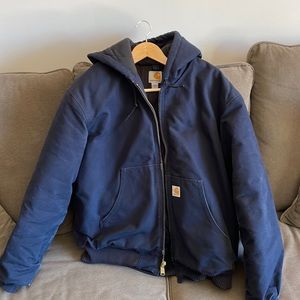 Carhartt Men's Loose Fit Firm Duck Insulated Flannel-Lined Active Jacket